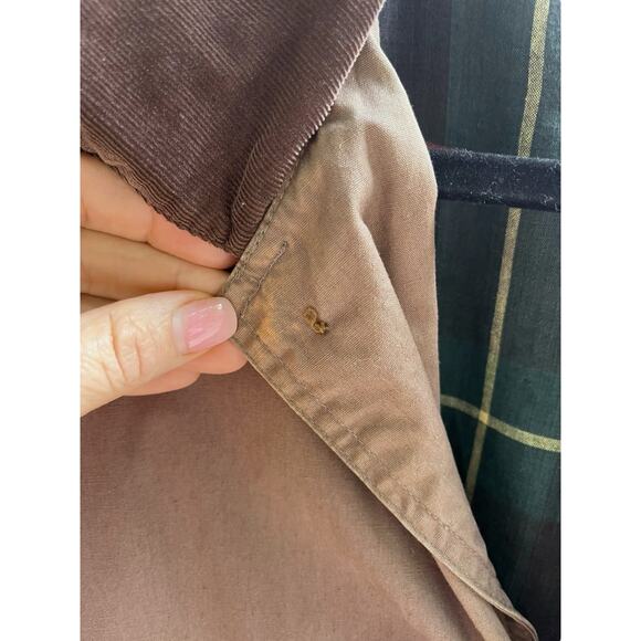 J Crew 90's Oarsman Barn Jacket, Flannel Lined Chore Coat | Mens L, Brown - Picture 13 of 16